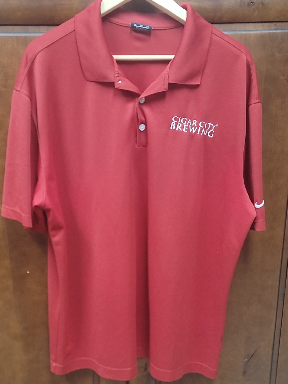 Nike Men's Red Cigar City Brewing Polo